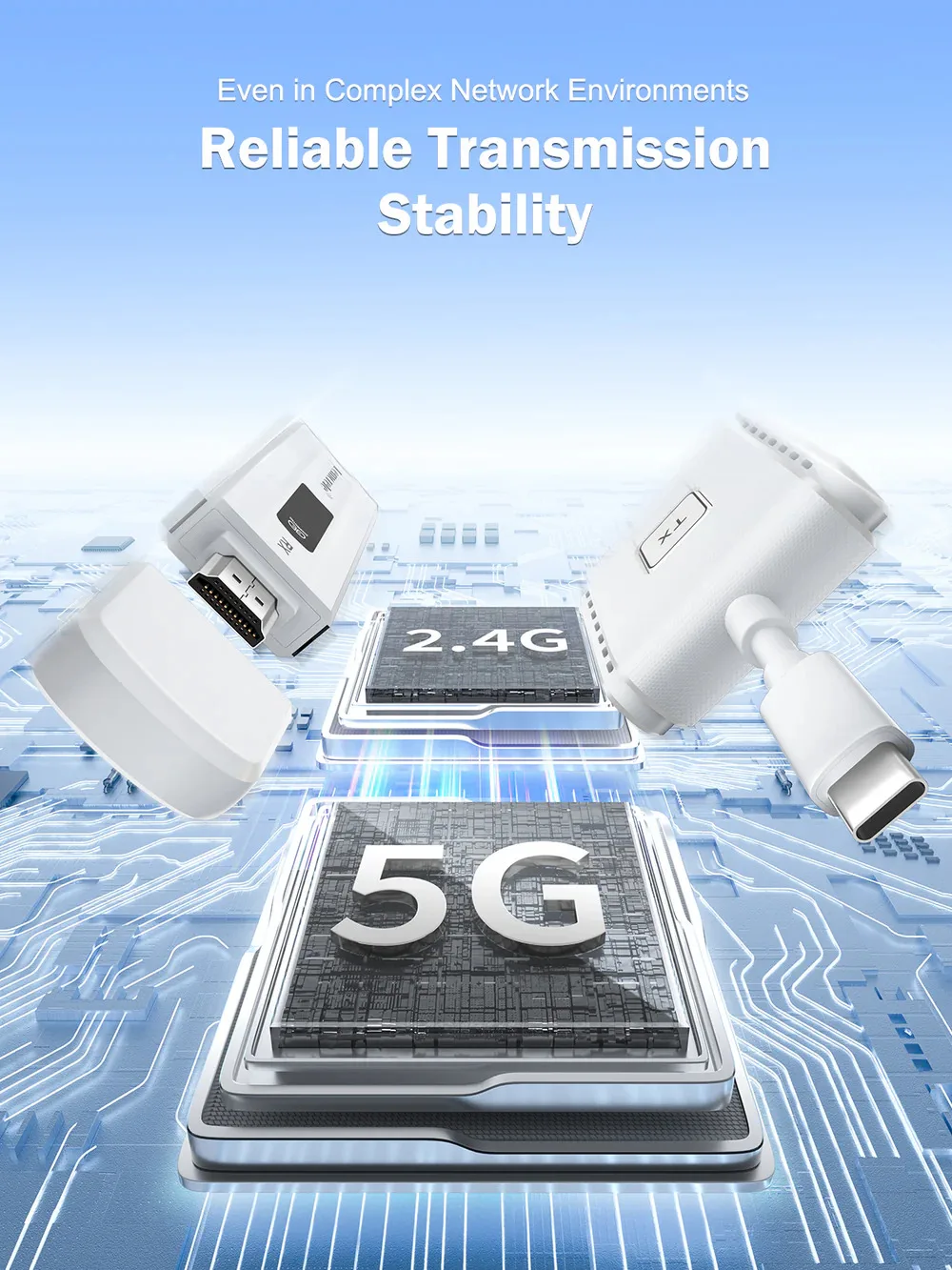 Lemorele P300 Transmisor Inalámbrico USB-C a HDMI Multi-Device - Imagen 4