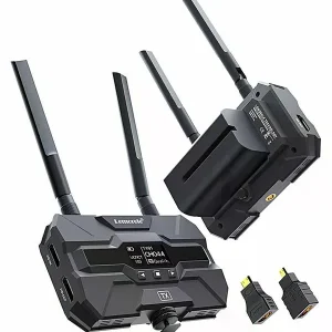 Lemorele R200  Kit Transmisor Video Inalámbrico Receptor y Baterías