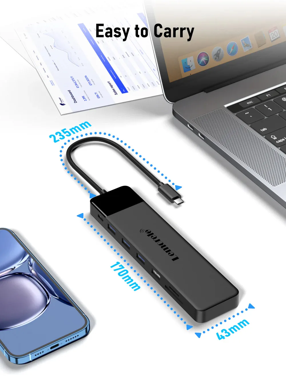Lemorele TC200 Estación Docking USB-C 13 en 1 - Imagen 7