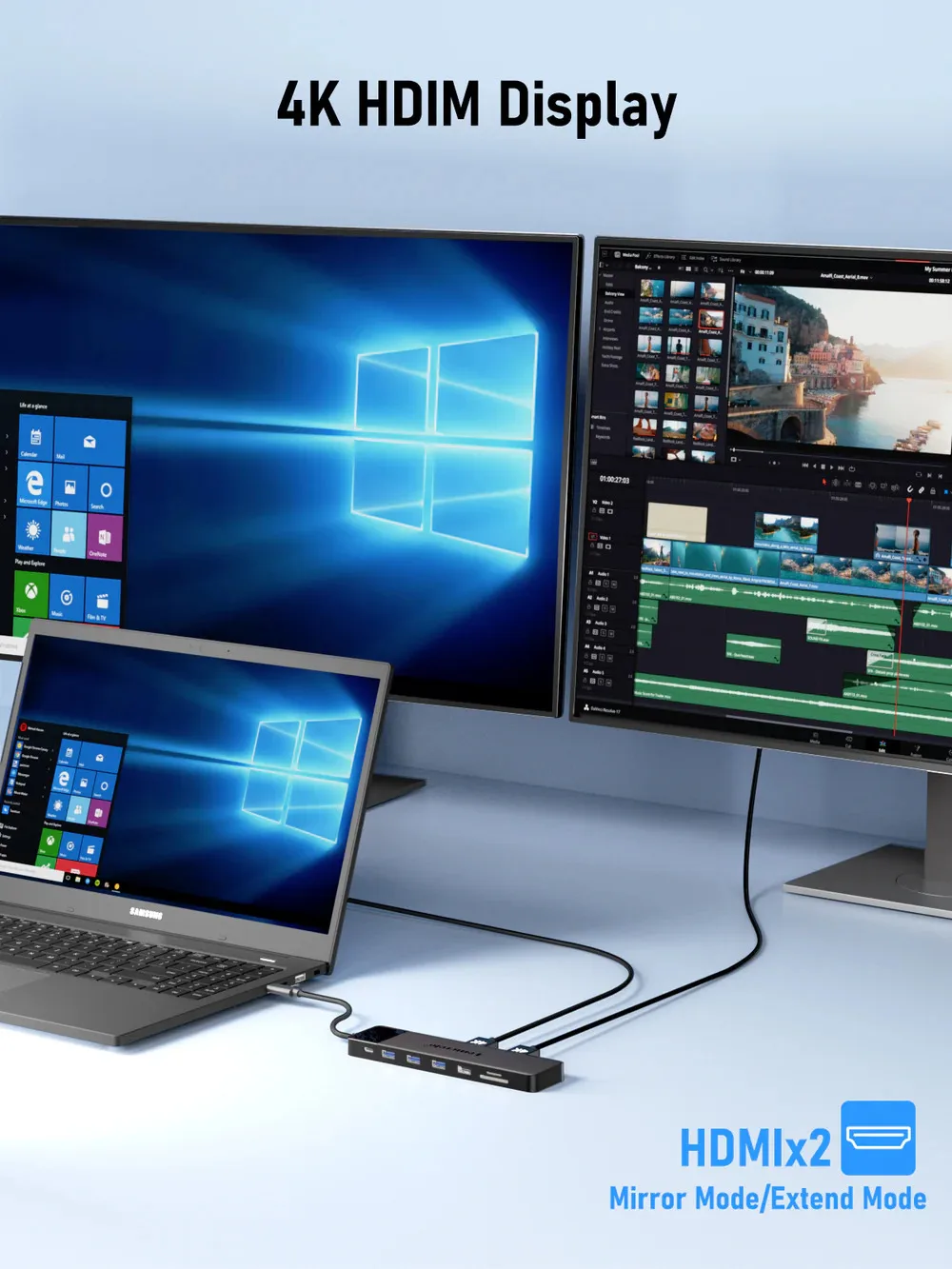 Lemorele TC200 Estación Docking USB-C 13 en 1 - Imagen 9