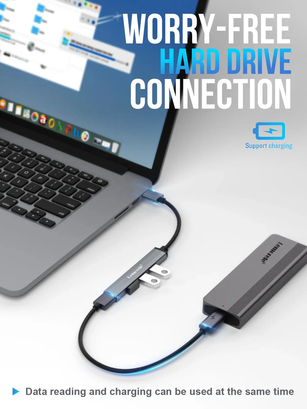 Lemorele TC53 Expansión Inteligente Para Tus Dispositivos USB-C - Imagen 10