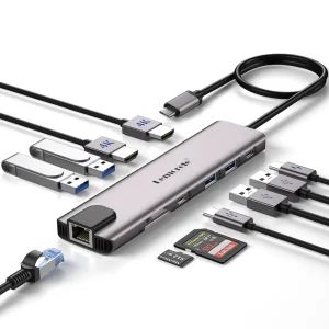 Lemorele TC65L Doble Salida HDMI y HUB USB-C  11 en 1