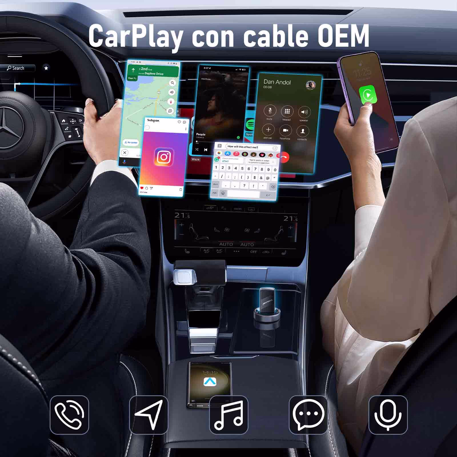 Lemorele Adaptador Inalámbrico Carplay - Imagen 10