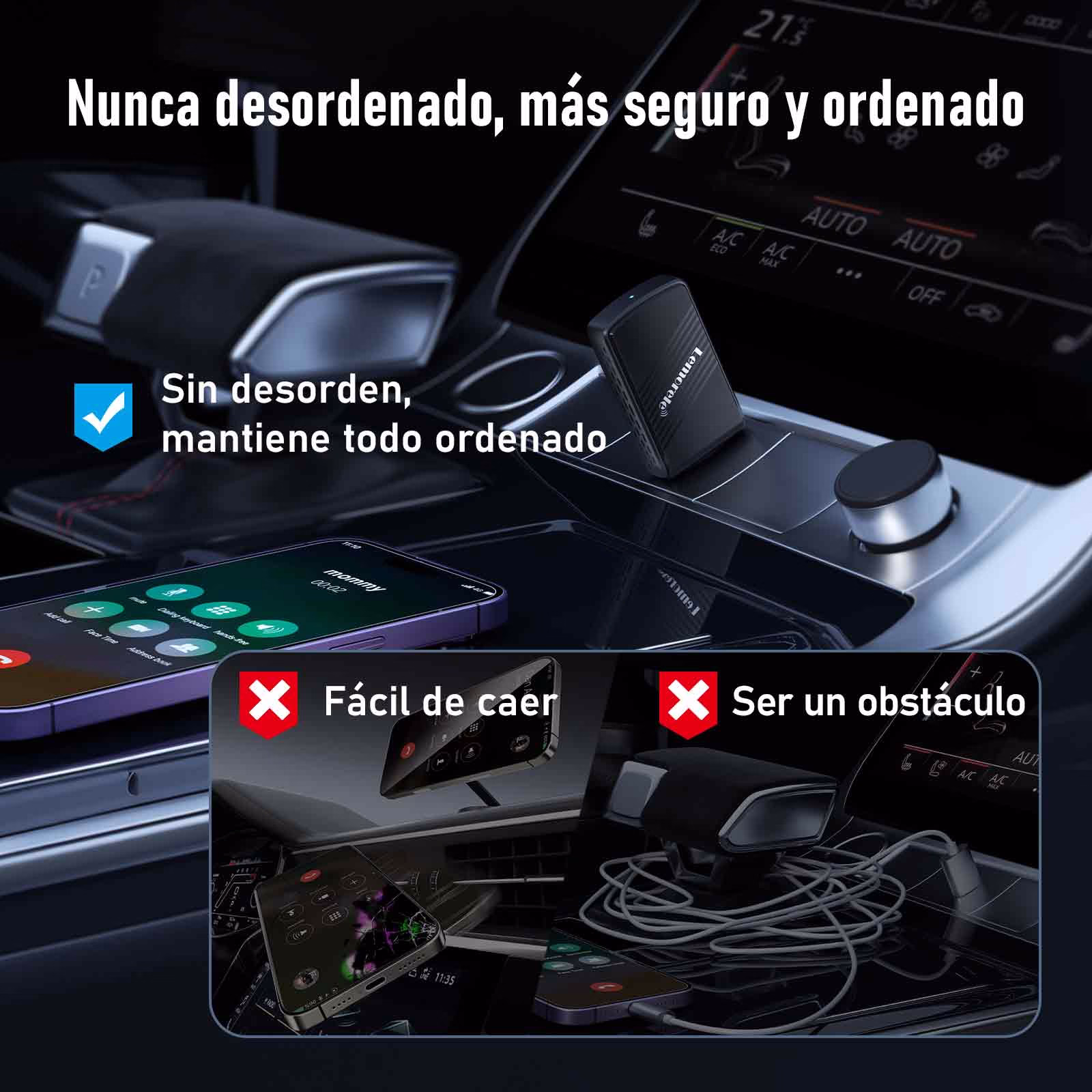 Lemorele Adaptador Inalámbrico Carplay - Imagen 9