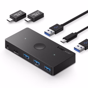 Lemorele H100 Comparte Hasta 5 Periféricos Entre 2 Computadores