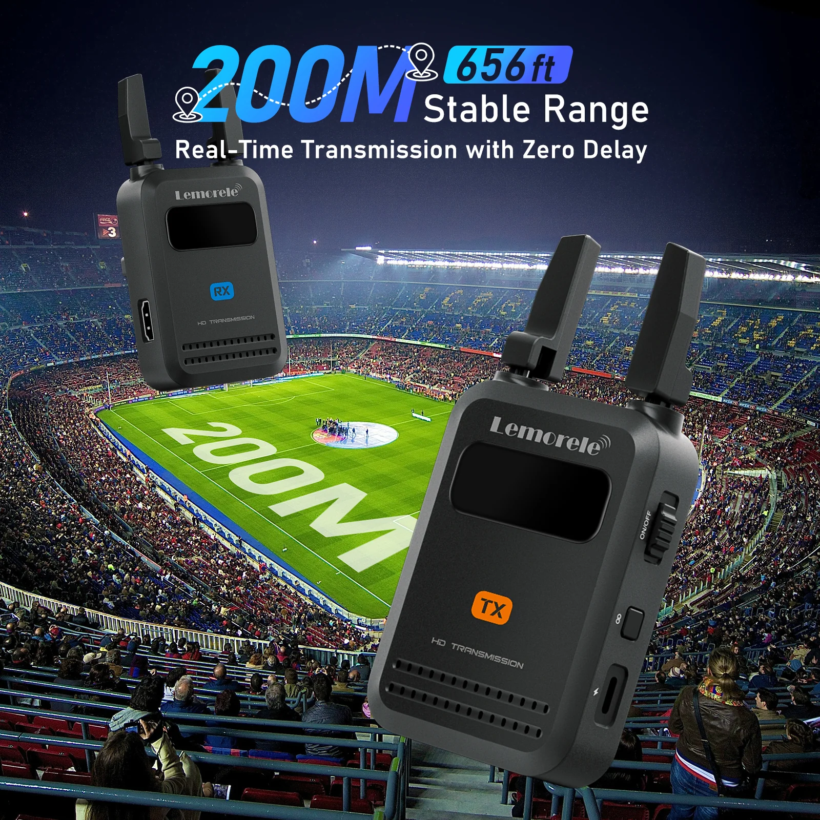 Lemorele R5000 Transmisor Inalámbrico HDMI Hasta 200 metros - Imagen 6