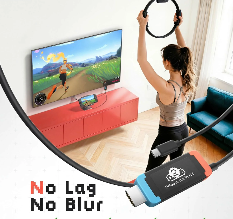 Lemorele L100 Cable USB-C a HDMI Para Nintendo Switch 2 - Imagen 3